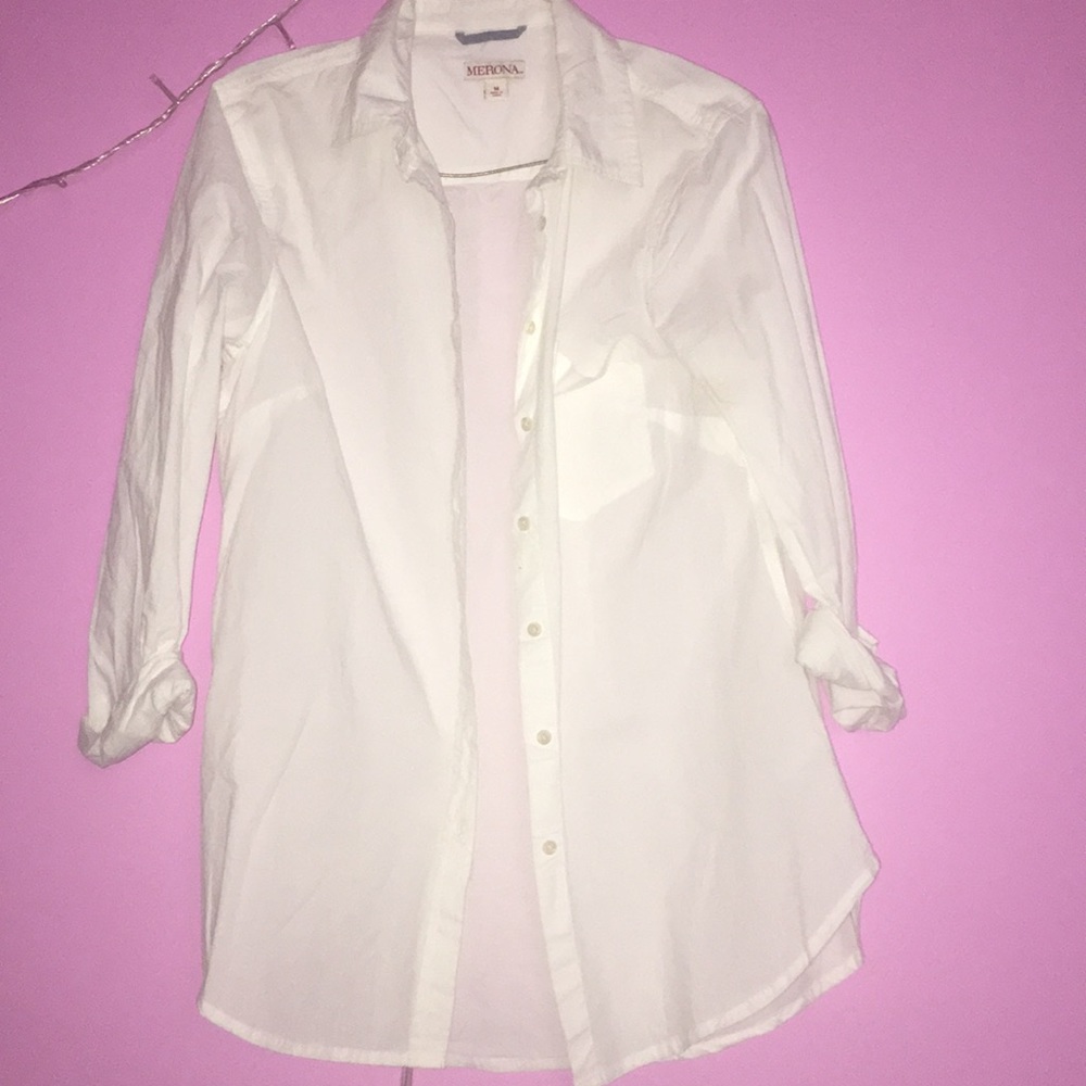 white button up